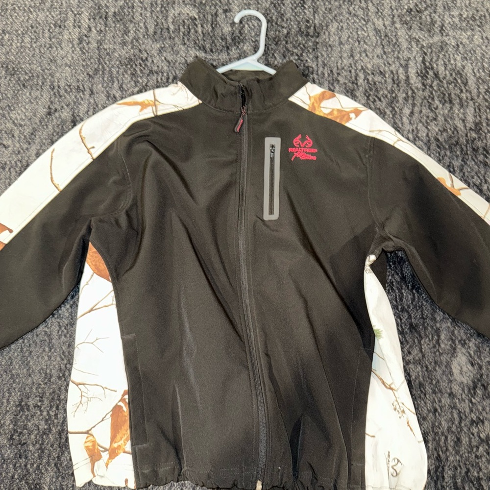Realtree Black and White Kids Outdoor Jacket